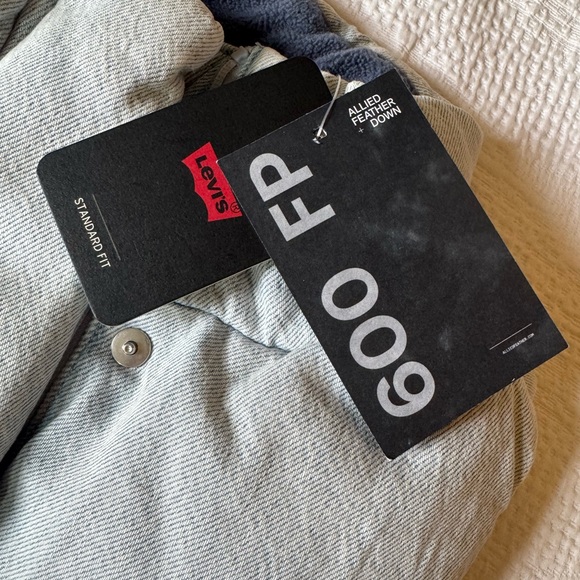 Levi’s Denim Western Bubble Puffer Vest down filled XS - Picture 6 of 6